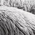 thumbnail image 4 of FurHaven 45" Calming Donut Dog Bed for Large Dogs, Round Plush Donut with Soft Filling for Snuggling Comfort, Removable Washable Cover, Jumbo XL, Shaggy Faux Fur, Mist Gray, 4 of 9