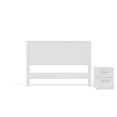 thumbnail image 2 of Polifurniture Juliette 2 Piece Bedroom Set White - Full, 2 of 5