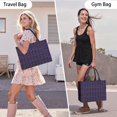 thumbnail image 6 of Large Capacity Tote Bag,Purple Butterfly Pattern Handbag Fashion Luxury Tote Bag,15.7"x13"x 5.1" Inches,Laptop Compatible, 6 of 6
