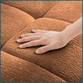 thumbnail image 2 of Modern 2-Seater Chenille Sofa Set with 2 Ottomans & Pillows - Cozy Burnt Orange for Living Room, Apartment, 2 of 19