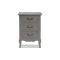 thumbnail image 4 of Baxton Studio Capucine Antique French Country Cottage Grey Finished Wood 3-Drawer End Table, 4 of 11