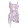 thumbnail image 7 of SEANATIVE Girls Bathing Suit with Mesh Sheer Swimsuit Coverup Back Cutout Summer Beachwear One Piece Swimsuits for Teen Girls, Size 11-12 Years, Cartoon Rabbit Easter Egg Violet, 7 of 7