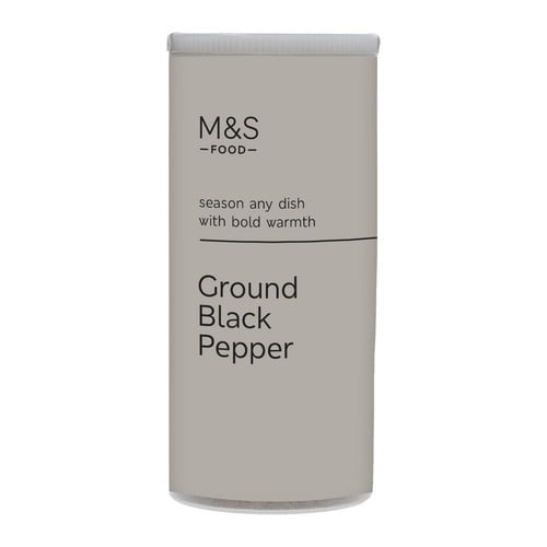 Cook With M&S Ground Black Pepper 100g, British Import (Pack of 2)