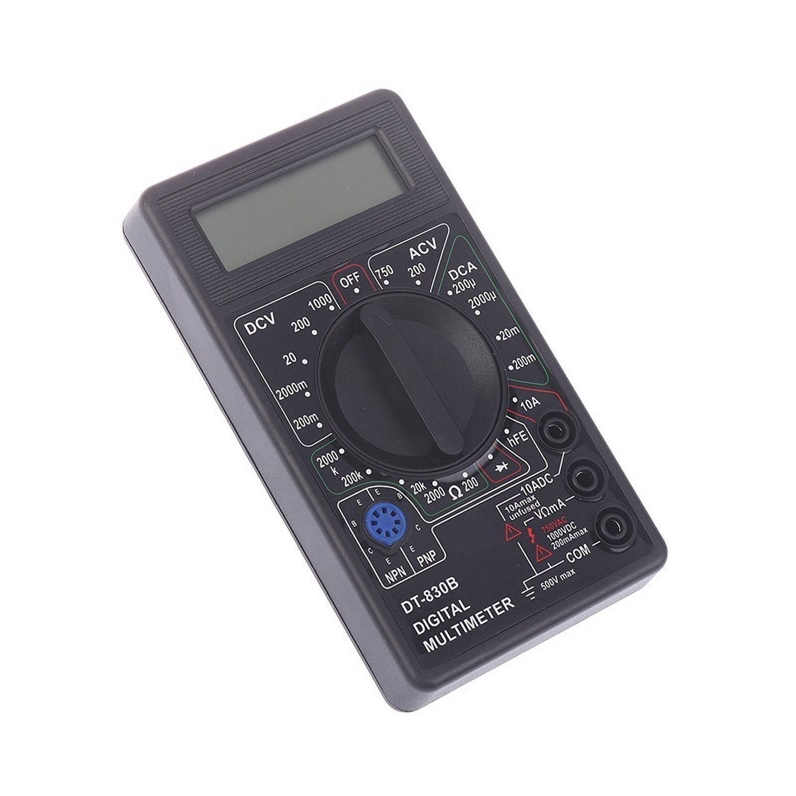 LCD Auto Range Digital Voltmeter Multimeter Ohmmeter Volt Tester Measures Voltage Current