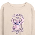 thumbnail image 3 of Disney - Lilo & Stitch - Always An Angel - Women's Lightweight French Terry Long Sleeve Shirt, 3 of 5