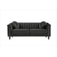 thumbnail image 2 of Uspridefurniture Hills Tufted Back Nailhead 75.2" Velvet Sofa, Black, 2 of 5