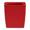 thumbnail image 2 of Ljxge Plant Pots Indoor Square Flower Pot Creative Woven Rattan Plastic Flower Pot Lazy Automatic Water Absorbent Green Flower Pot Gardening Front Porch Decor Clearance！, 2 of 9