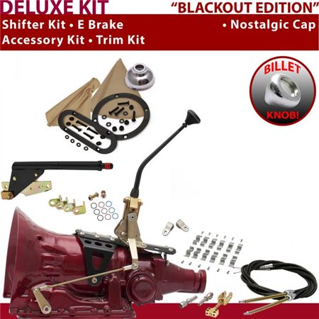 American Shifter PG Shifter Kit Black 10 in. E Brake Cable Clamp Clevis Trim Kit for F0039