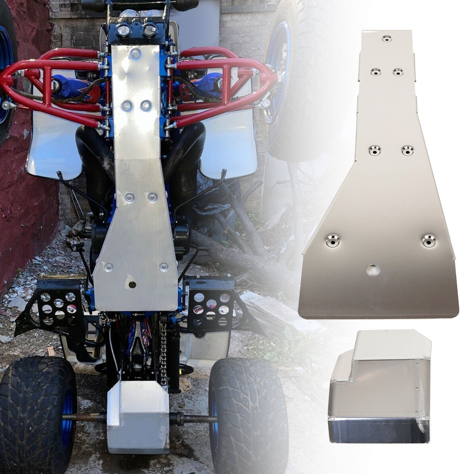 Full Chassis Glide & Swing Arm Skid Plate Guard Combo For Yamaha