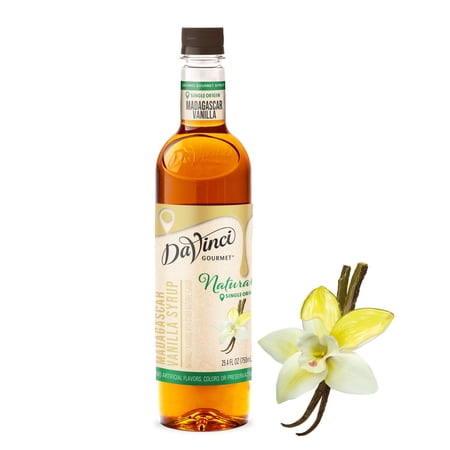 DaVinci Gourmet Naturals Madagascar Vanilla Syrup, 25.4 Fluid Ounces (Pack of 1)