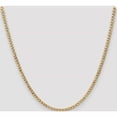 thumbnail image 2 of 10K Yellow Gold 3.35mm Semi-Solid Curb Link Chain (20 X 3.35) Made In South Africa 10bc106-20, 2 of 5