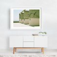 thumbnail image 2 of Concrete Horizons - Los Angeles California Photography Minimalist Architecture Coastal Beach Sailboat Ocean Seascape White Framed Wall Art Print 5 x 7 inches, 2 of 3