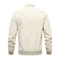 thumbnail image 5 of Fgnfyis Jackets for Men Fashion Flight Jacket Casual Baseball Coat Autumn Stylish Outerwear for Young Adults Stand Collar Mens Winter Coat White XXXXL, 5 of 7