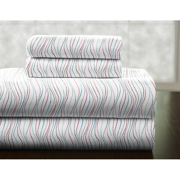 Pointehaven Bedding Printed or Solid Flannel Sheet Set- 170 GSM 100% Cotton - Pre-Shrunk & Deep Pockets - Easy Fit Elastic All Around - Comfy Double Brushed