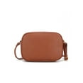thumbnail image 5 of MKF Collection Michaela Vegan Leather Women's Shoulder Bag, Chic Modern Crossbody Purse Handbag by Mia K - Brown, 5 of 9