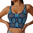 thumbnail image 2 of Picia Turtle Sports Bra for Women,Padded Strappy Sports Bras Medium Support Yoga Bra with Removable Cups,Running Yoga Bra-Large, 2 of 9