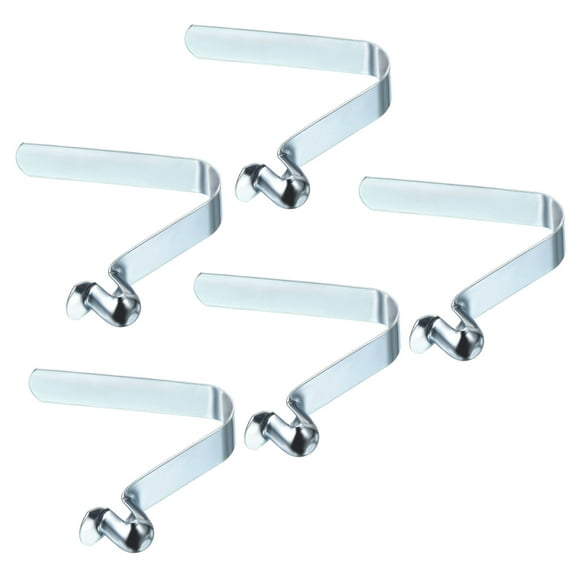 Uxcell 9.5x8mm Kayak Paddle Snaps, Hollow Button Single Pin Lock Tube Tent Pole Spring Clips, Blue, 5 Pack