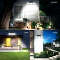 thumbnail image 5 of Foco solar LED de 2 focos, luz exterior de 70 LED con sensor de movimiento y 3 cabezales, foco solar exterior de 2 lúmenes, entrada de luz solar exterior amarilla cálida IP67, 5 of 5