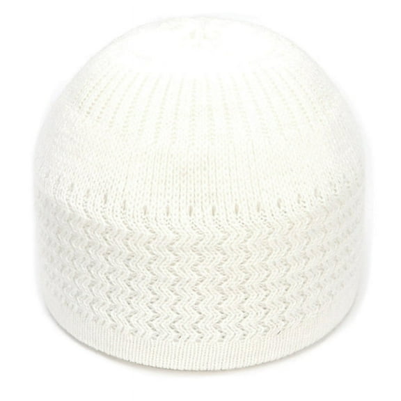 ZUARFY Islamic Men's Prayer Cap Muslim Men's Hat Knitted Style Acrylic Fiber