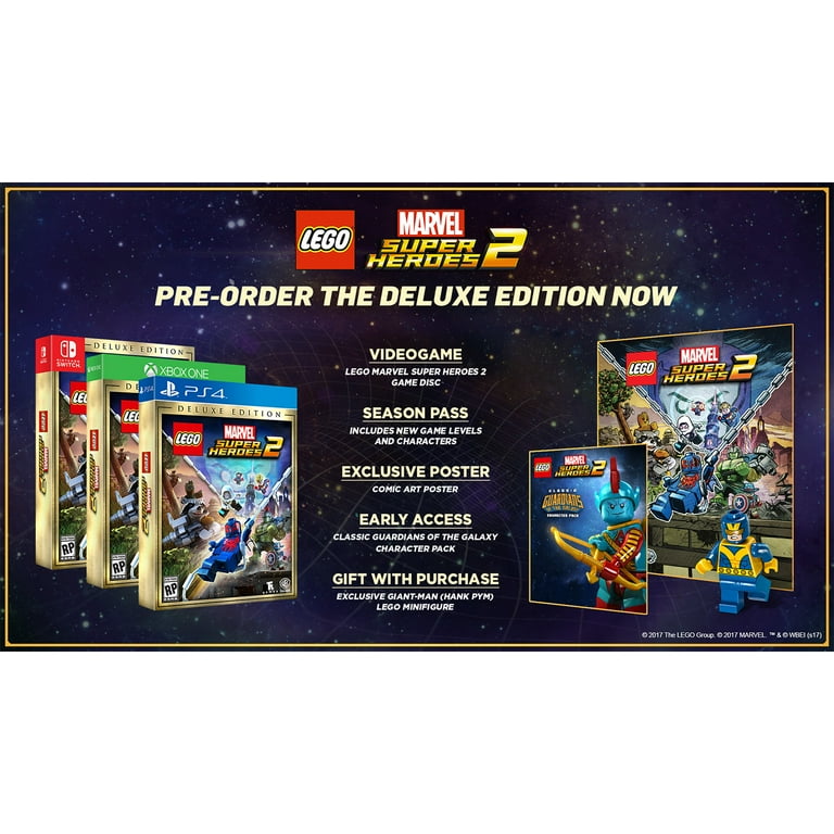 Udpakning Konkurrere Børnehave Lego Marvel Super Heroes 2 Deluxe Edition (Nintendo Switch) - Walmart.com