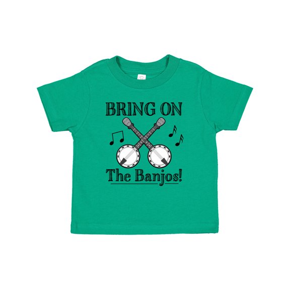 Inktastic Banjo Music Bluegrass Boys or Girls Toddler T-Shirt