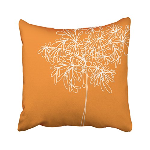 WinHome Decorative Pillowcases Pumpkin Orange Throw Pillow Covers Cases Cushion Cover Case Sofa