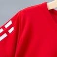 thumbnail image 5 of Cethrio Boys Activewear T-shirts, Summer Casual Quick-drying Short Sleeve Athletic Tops Red Size 9-10 T, 5 of 5