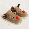 thumbnail image 4 of Pantufla Zapatillas de casa de alce navideño para mujer, zapatos acogedores de algodón para el hogar de invierno en interiores Likrtyny Tenis De Mujer Tenis De Hombre, 4 of 7