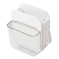 thumbnail image 1 of Multifunctional Clear Wall Mount Remote Control Holder Mobile Phone Charging Stationery Cosmetics Wall Storage Rack S Transparent, 1 of 6