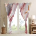 thumbnail image 3 of Pink Watercolour Marble 30%-50% Blackout Curtains 52"Wx63"L 2 Panels Abstract Art Curtains & Drapes For Teens Adults Colorful Retro Artwork Style Curtains Stone Pattern Window Curtains, 3 of 6