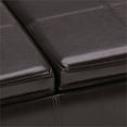 thumbnail image 3 of Atlin Designs Banc de Rangement en Simili Cuir en Marron, 3 of 6