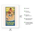 thumbnail image 2 of Sunlight Soap (Sapone) - Vintage Advertising Poster by Leopoldo Metlicovitz c.1914 - Bamboo Fine Art 290gsm Paper Print (Unframed) 18x24in, 2 of 4