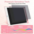 thumbnail image 2 of HLONK 12 in LCD Writing Tablet Colorful Screen Pressure-Sensitive Pink Drawing Pad, 2 of 9