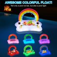 thumbnail image 3 of Rainbow Cloud Floating Drink Holder for Pool with Solar Colorful Lights, Inflatable Drink Floaties for Hot Tub Accessories Adults, Floating Pool Bar for Swimming Pool Party, 3 of 5