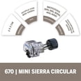 thumbnail image 3 of Minisierra Accesorio Mototool 670 Dremel Madera Aluminio 26150670AC, 3 of 6