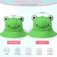 thumbnail image 3 of TELOLY Cute Frog Bucket Hats Fisherman Cap Summer Beach Sun Protection Cap for Adults Sun Hats for Women, 3 of 8
