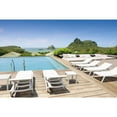 thumbnail image 3 of Compamia Ocean Square Resin Patio Side Table in White, 3 of 9