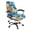 Flowers, variant on POLERO Purple Butterfly Office Computer Chair Covers, All-in-One Computer Chair Slipcovers, Breathable Elastic Cloth for Home Office Gaming