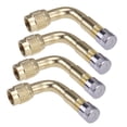 thumbnail image 1 of CIMAXIC Brass Valve Extension Adapter for Car Use with Excellent Sealing 4 Pcs Golden,2.05"X0.39"X0.39", 1 of 4