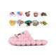 thumbnail image 2 of Bubble Slides Cushioned Funny Bubble Slippers with Charms Unisex Cloud Slide Sandals Non-slip Spa Massage House Slippers, 2 of 4