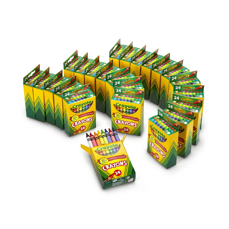  Crayola Crayons Bulk, 12 Packs of 24 Count Crayons, School  Supplies, Assorted Colors : Toys & Games