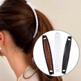 thumbnail image 6 of 3pcs Banana Hair Clips, Non-Slip Large Hair Claws for Women, Classic Double Combs Hairpin Accessories for Thick Thin Fine Curly Straight Long Short Hairstyles, 6 of 6