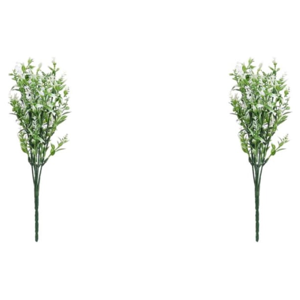 Wosthever 2 pack/lote flor artificial de larga duración decoración hogar interior exterior blanco