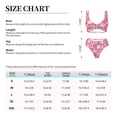 thumbnail image 6 of Honeii Pink Christmas Cheer Print Women’s Bikini Set,Two Piece Swimsuit Bathing Suits,Stylish High Elasticity Swimwear for Beach and Pool, 6 of 7