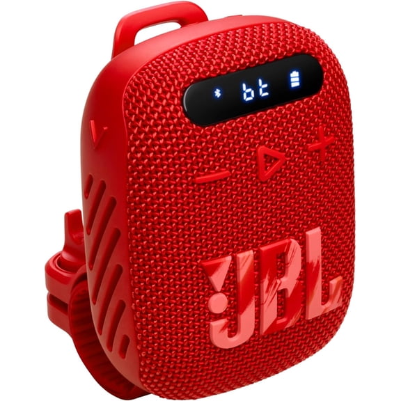 JBL Wind 3 FM Bluetooth Handlebar Speaker Red (Sold without manufacturer warranty)