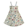 thumbnail image 2 of Robe Fille Sans Manches Champignons Frog Coton Décontractée 2 Ans, 2 of 6