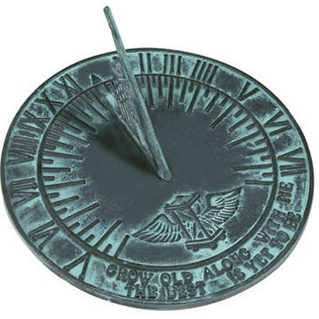 - Rome Rome New Salem Sundial - Cast Iron with Verdigris