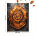 thumbnail image 3 of Qisvanset 12x16 Inch Tree Ring Spiral Dot Abstract Canvas Wall Art, Minimalist Boho Modern Home Wall Decor, 3 of 8