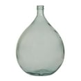 thumbnail image 6 of DecMode 22" Handmade Spanish Bottle Neck Light Blue Recycled Glass Vase, 6 of 12