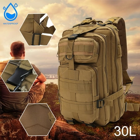 30L Waterproof Outdoor Military Rucksacks Tactical Backpack waterproof bag Sports Camping Hiking Trekking Fishing Hunting (Best Hunting Backpack Under 100)